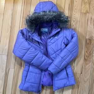 Columbia girls puffer jacket, size medium 10/12